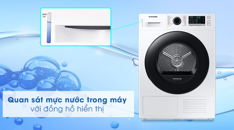 Máy sấy bơm nhiệt Samsung 9 kg DV90TA240AE/SV