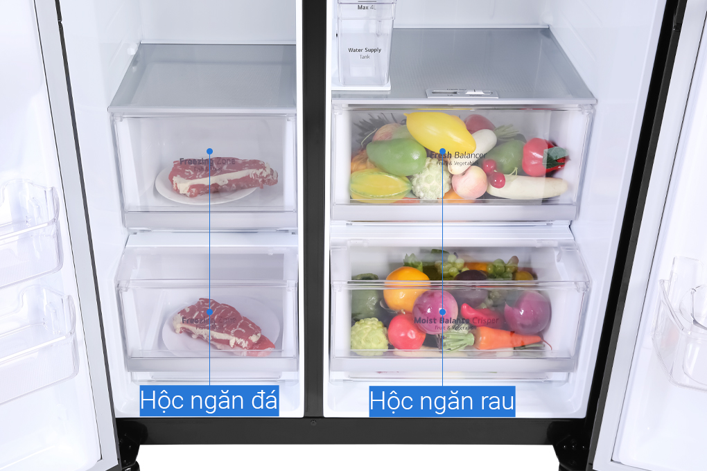 Tủ lạnh LG Inverter 601 lít Side By Side GR-D247MC