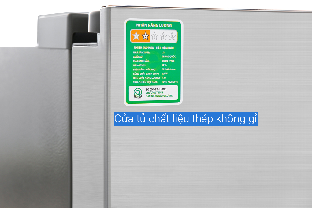 Tủ lạnh LG Inverter 601 lít Side By Side GR-D247JDS
